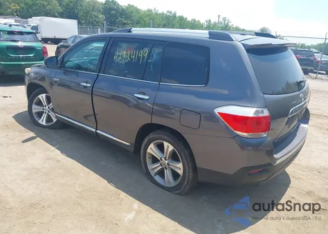 2013 Toyota Highlander Limited V6 z USA, uszkodzony, nr VIN 5TDDK3EH9DS273940